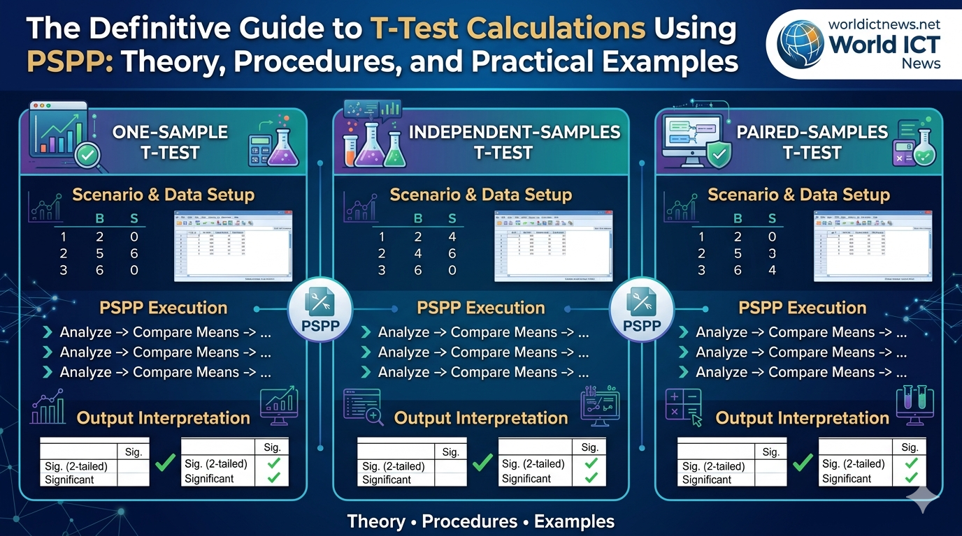 The Definitive Guide to T-Test Calculations Using PSPP
