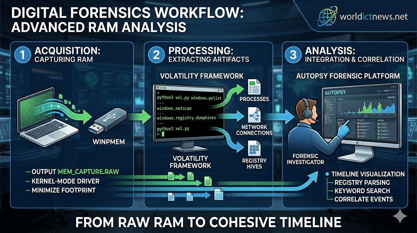 Integrating Autopsy and Volatility for Advanced RAM Analysis