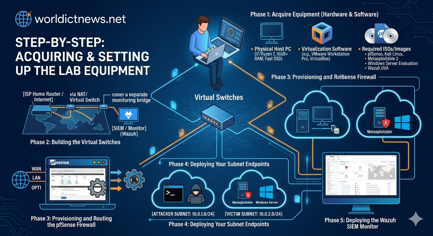 Guide to Setting Up a Local Lab for Network Security Practicals