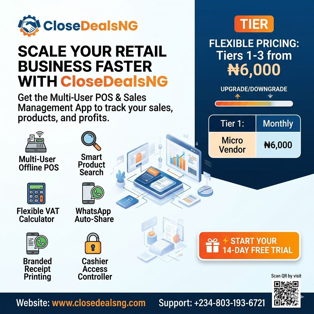 CloseDealsNG Multi-User Offline POS & Enterprise Terminal