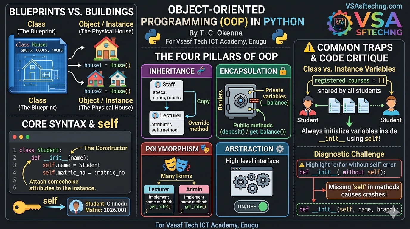 Lecture Notes: Object-Oriented Programming (OOP) in Python by T. C. Okenna