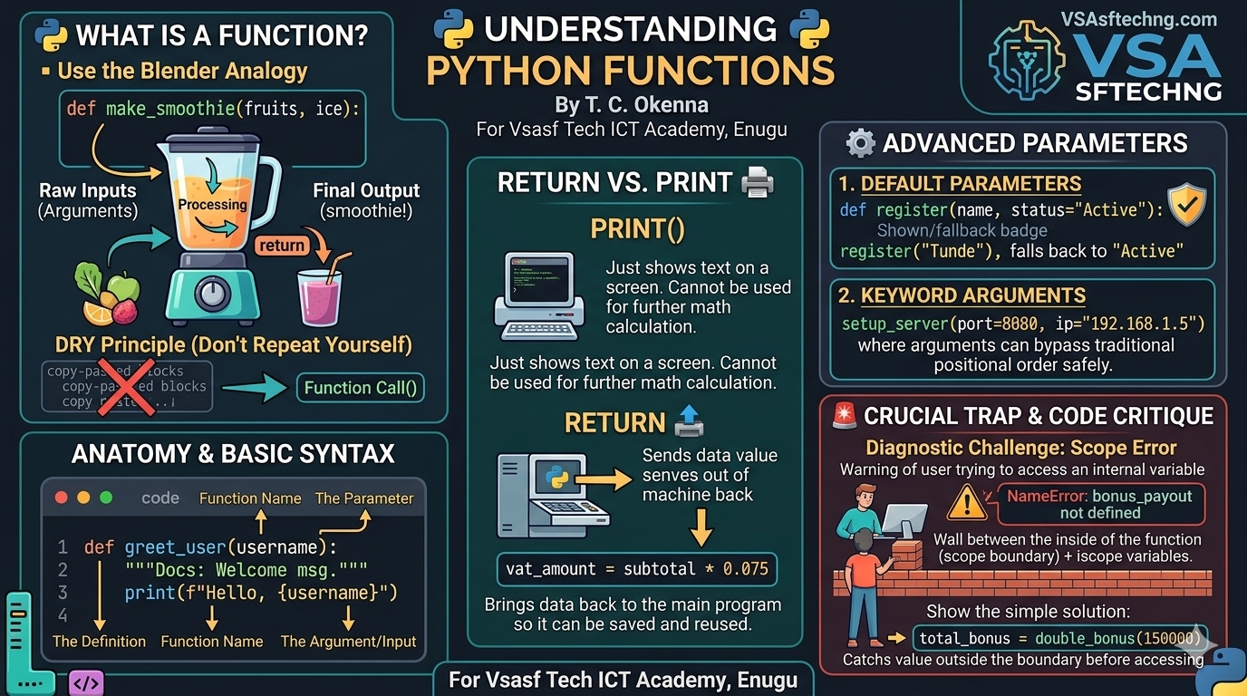 Lecture Notes: Introduction to Python Functions by T. C. Okenna